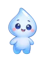 Eczie, a friendly water-droplet mascot